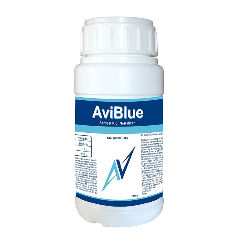 AviBlue Serbest Klor Nötralizanı, Oral Çözelti Tozu