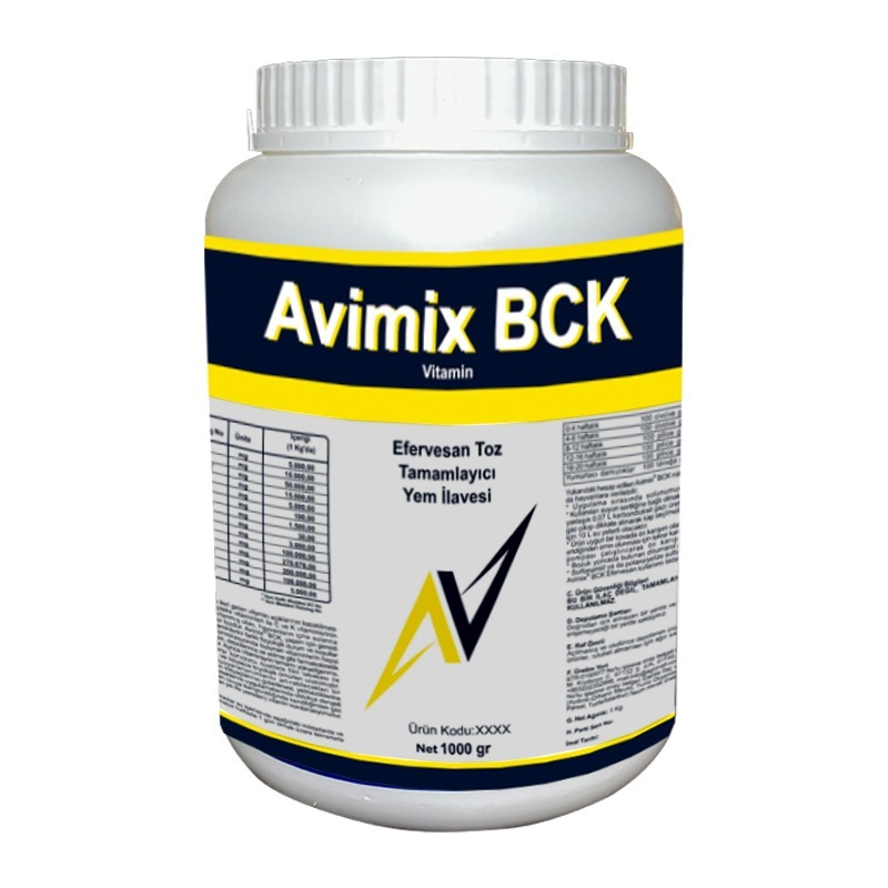Avimix BCK  Efervesan Toz Tamamlayıcı Yem İlavesi